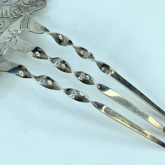 Victorian Hair Comb Sterling Silver Finely Pierced Hair Accessory 5 3/8\